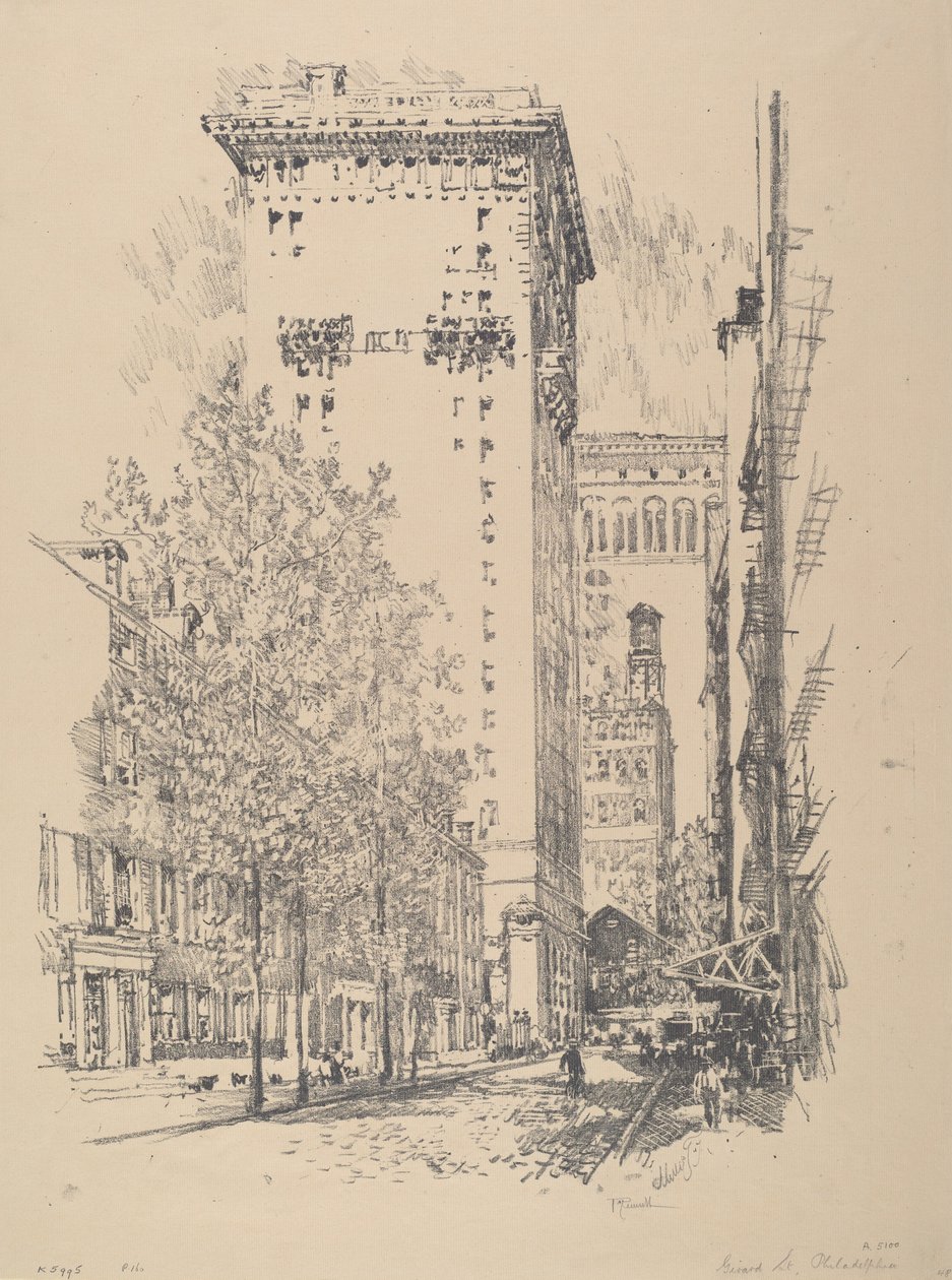 Girard Street av Joseph Pennell
