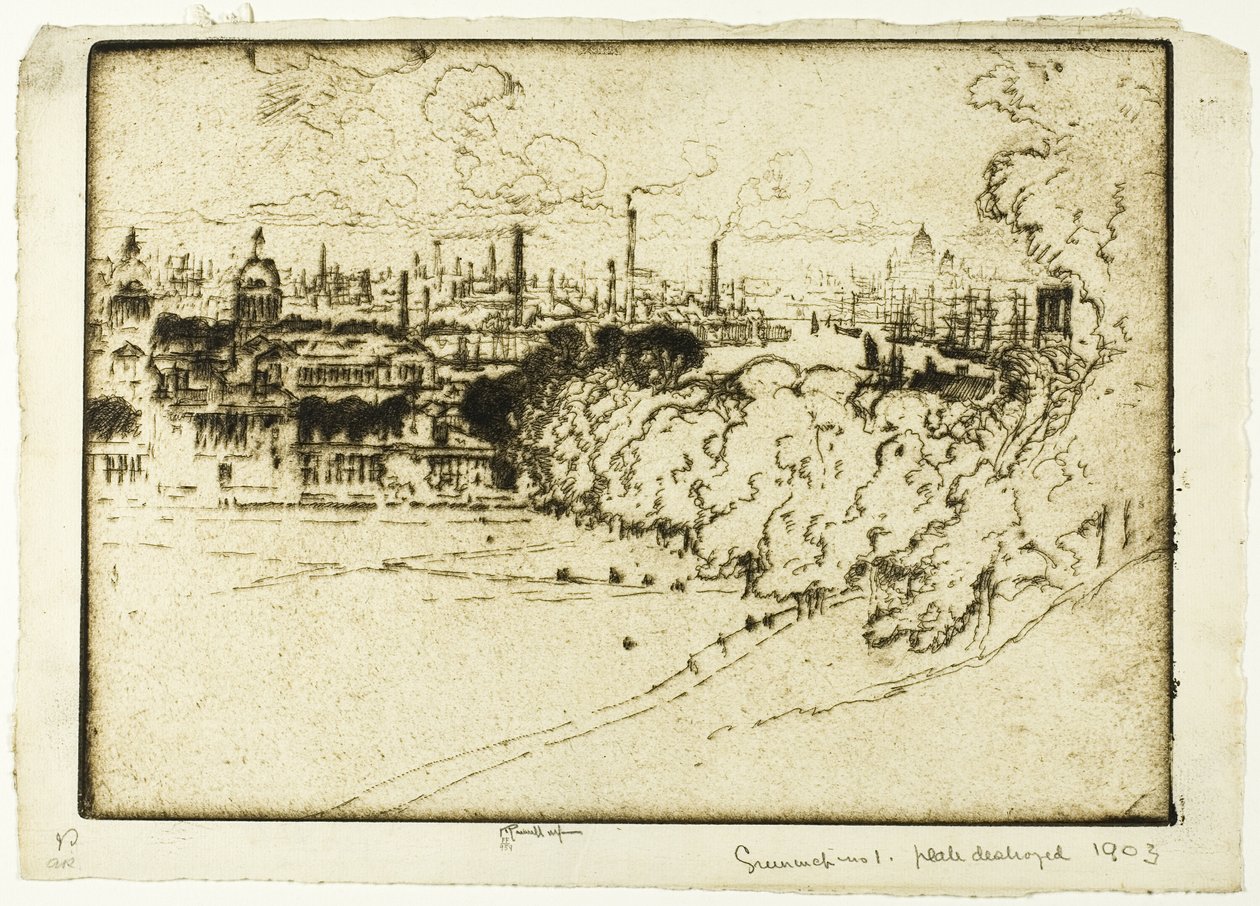 Greenwich Park, nr. 1 av Joseph Pennell