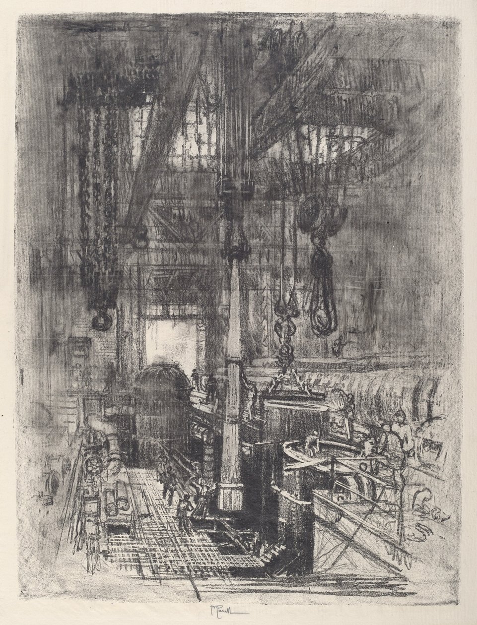 Gun Pit, No.II av Joseph Pennell