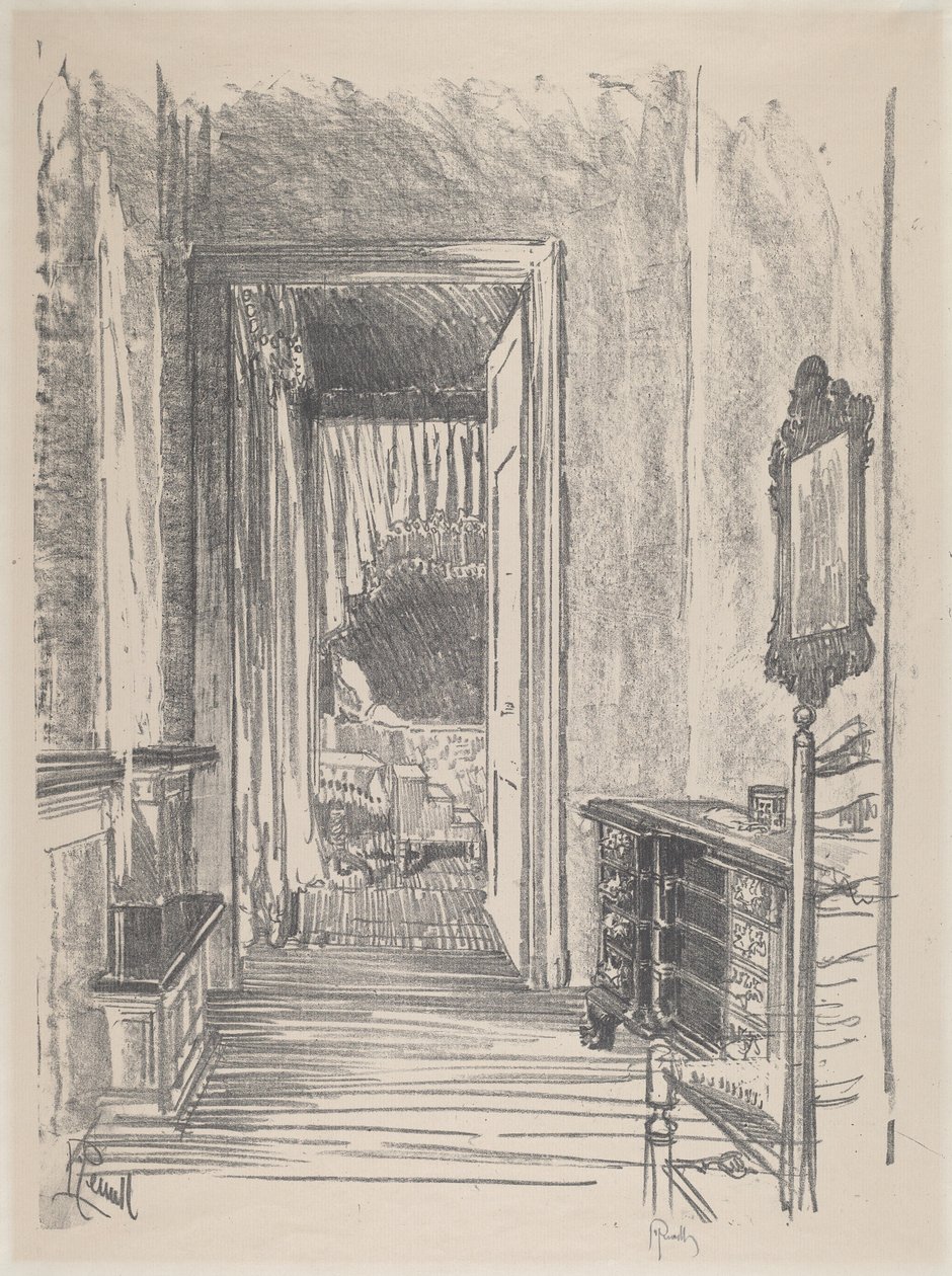 Gang til soverom, Stenton, 1912. av Joseph Pennell