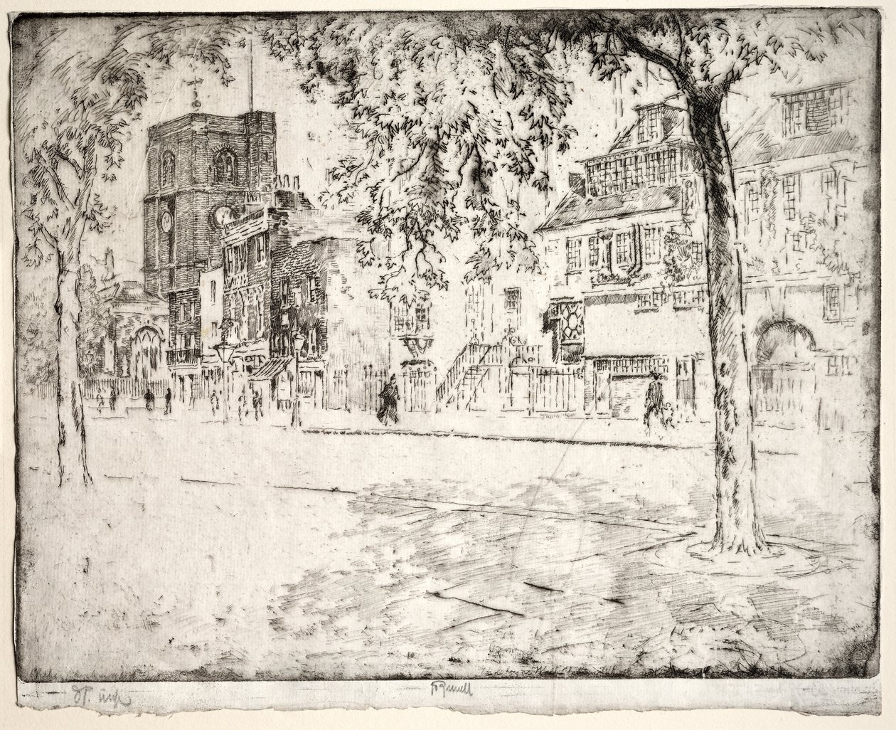 Huset der Whistler døde av Joseph Pennell