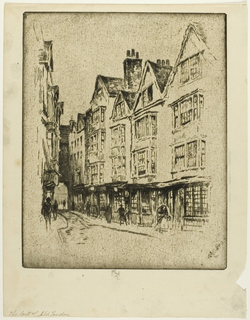 Siste av Old London, Cloth Fair av Joseph Pennell