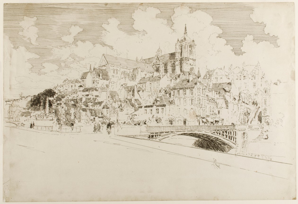 Le Mans av Joseph Pennell
