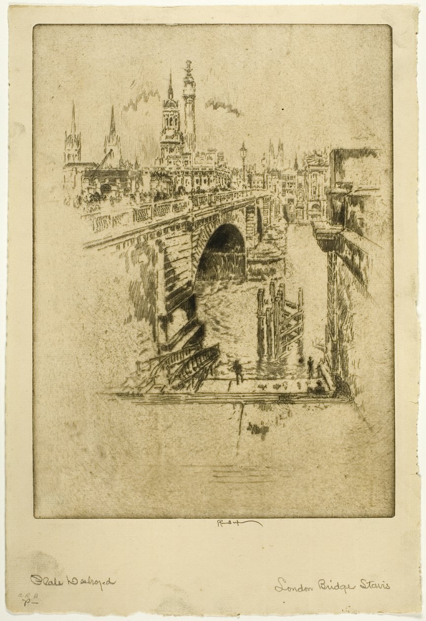 London Bridge-trapper av Joseph Pennell