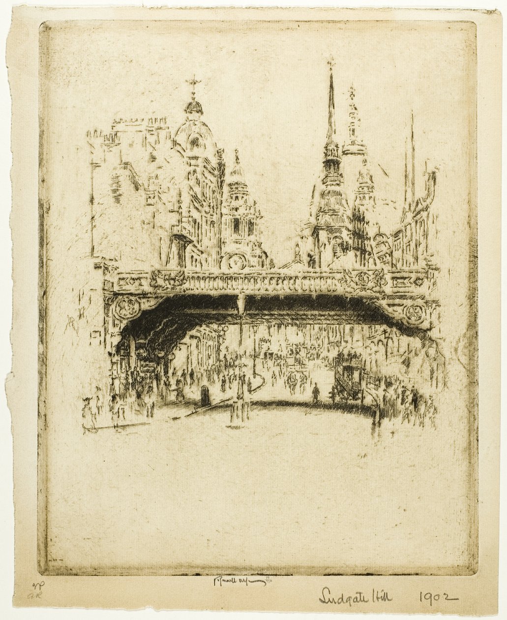 Ludgate Hill av Joseph Pennell