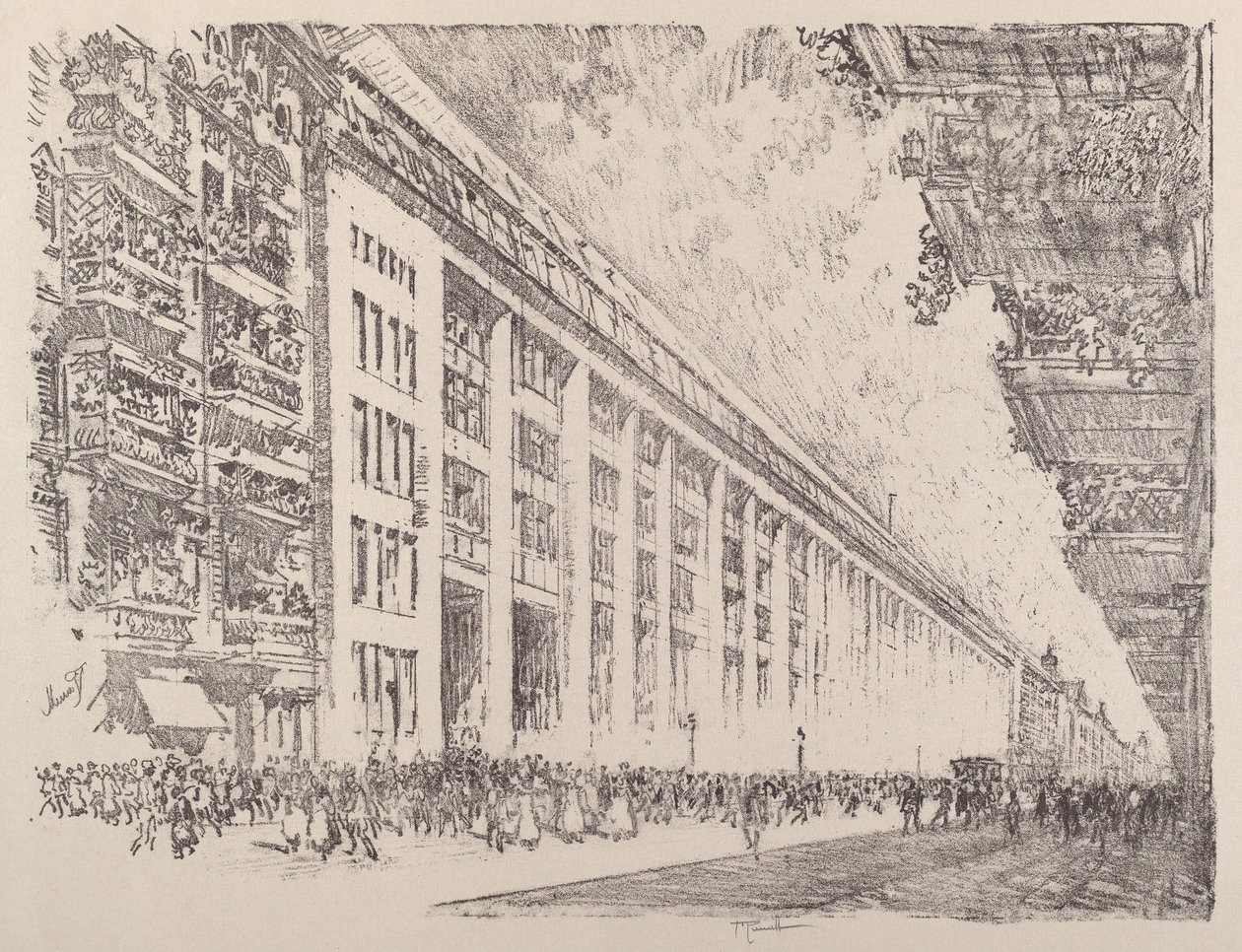 Midt på dagen, General Electric Works, Berlin av Joseph Pennell
