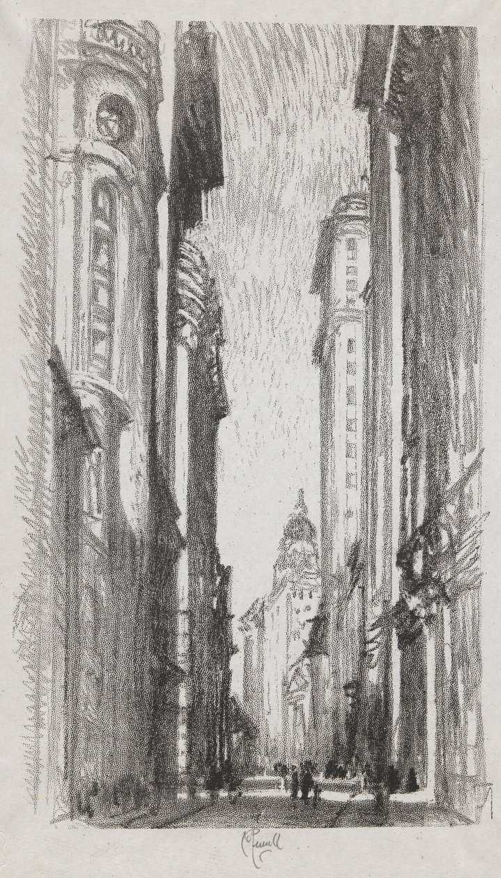 Nassau Street, #5 i Iconophie Club Collection av Joseph Pennell