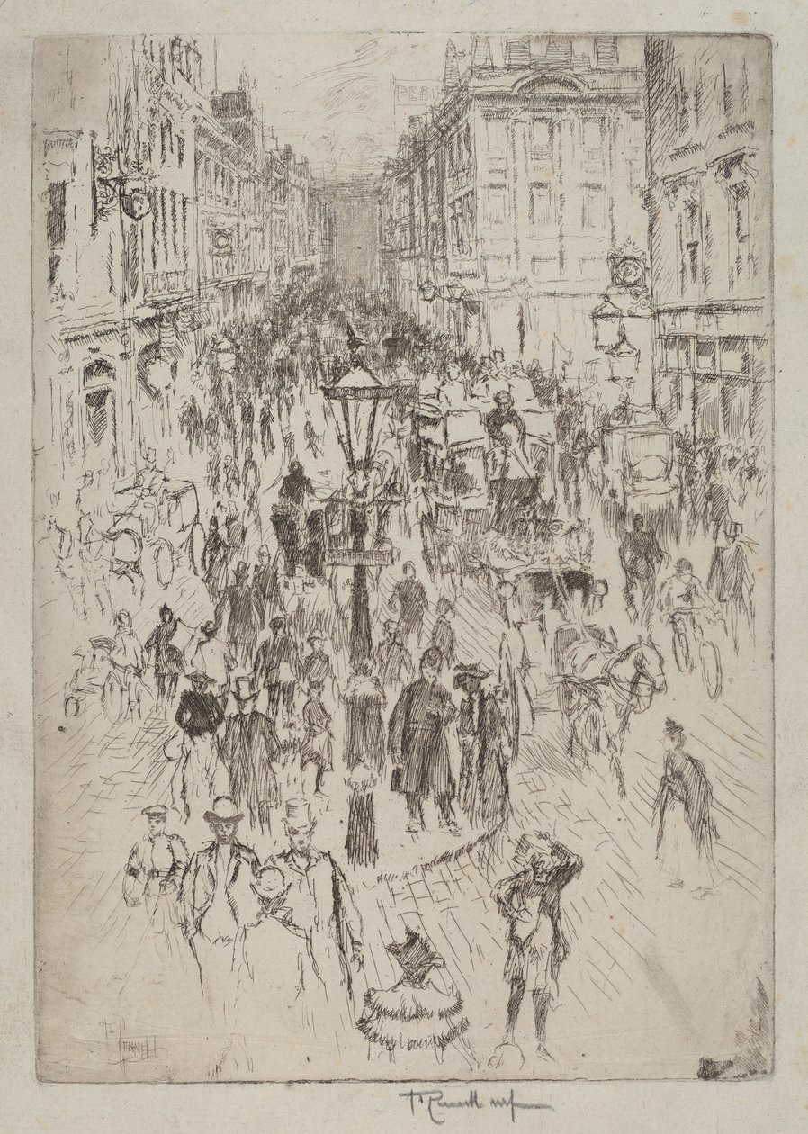 New Oxford Street, London av Joseph Pennell