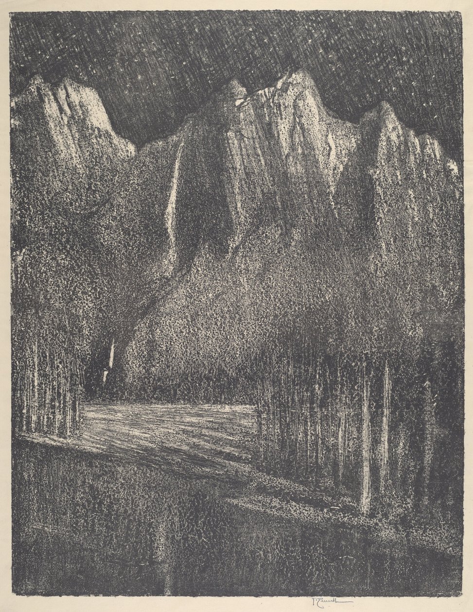 Natt i Yosemite av Joseph Pennell