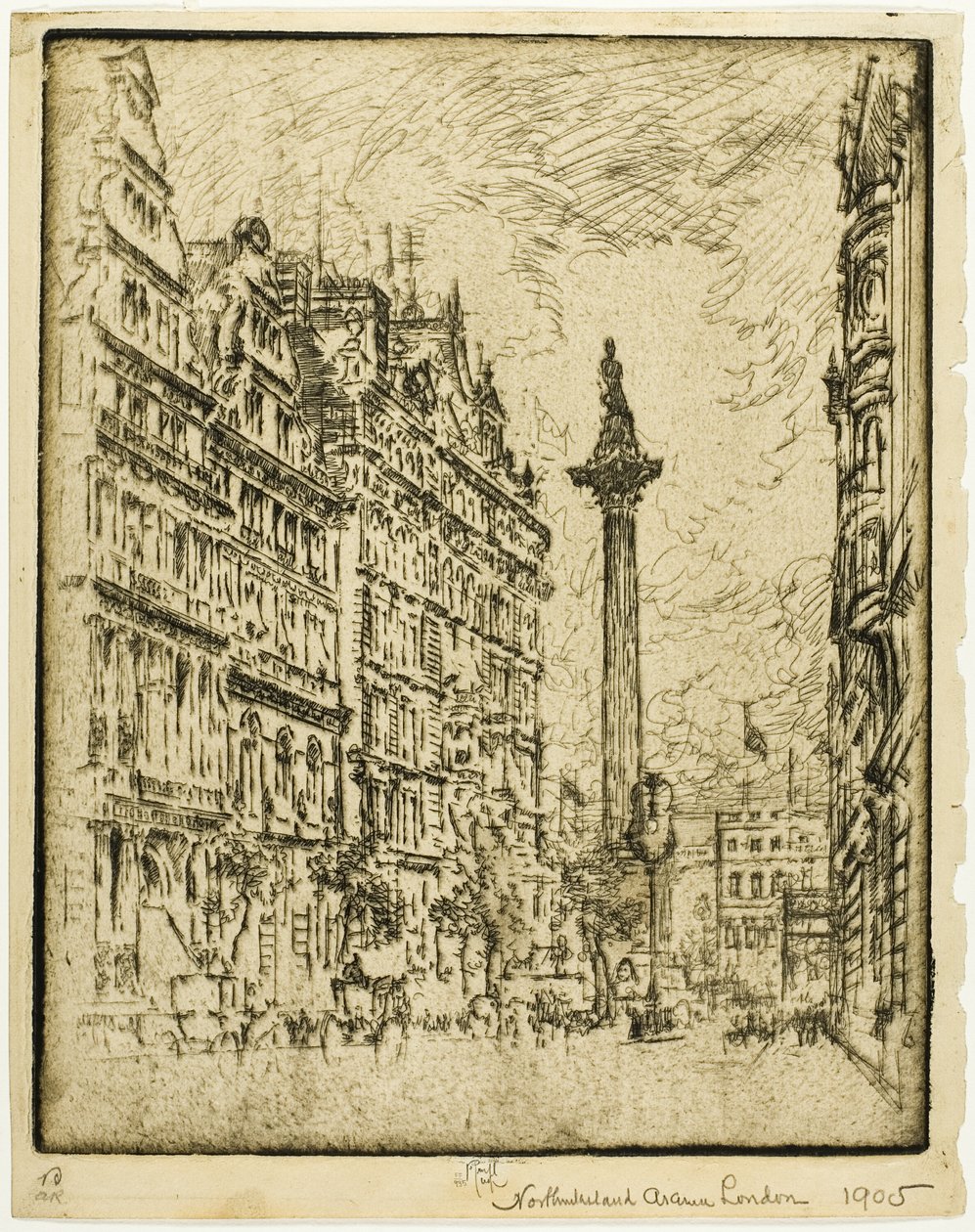 Northumberland Avenue av Joseph Pennell