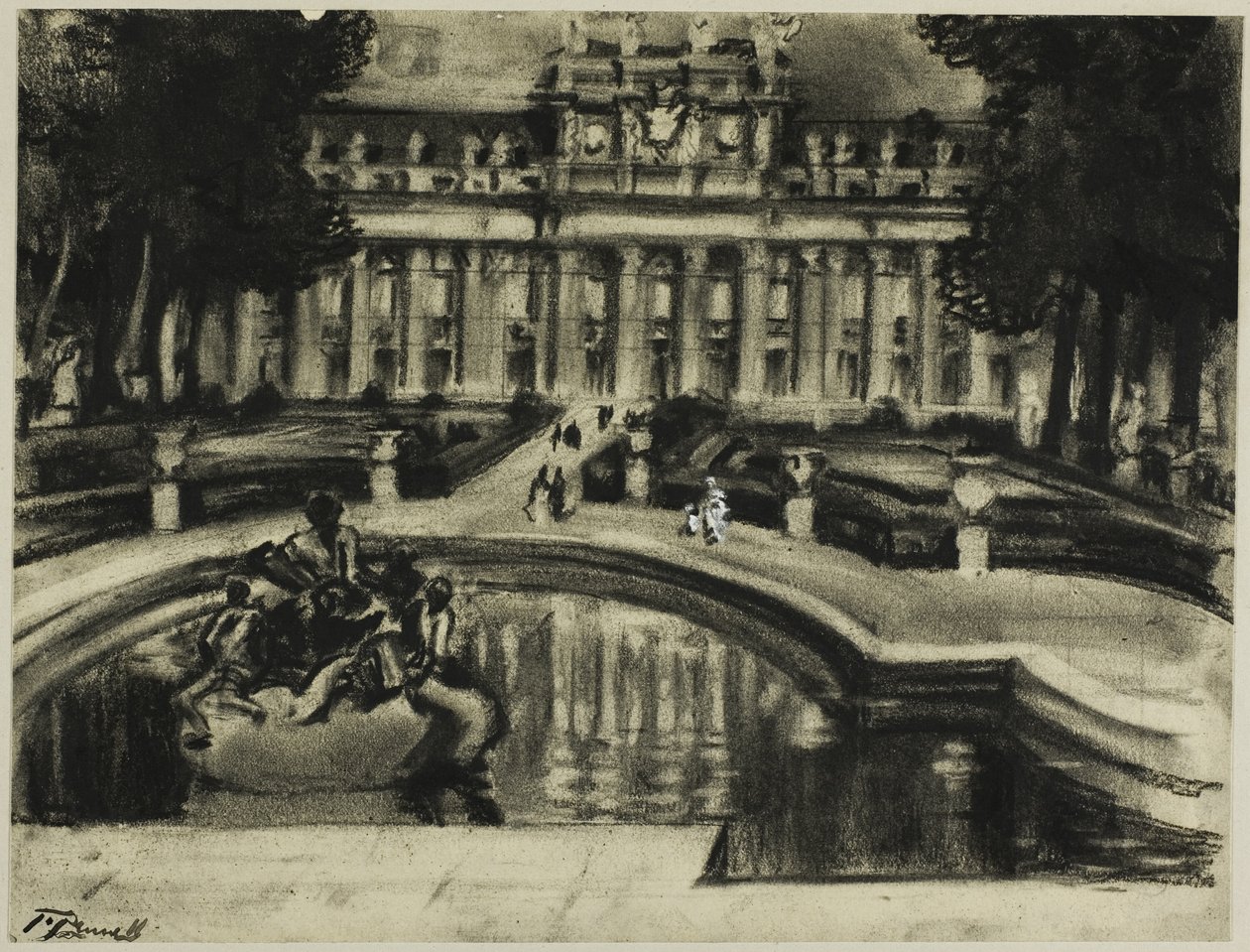 Palace La Granja av Joseph Pennell