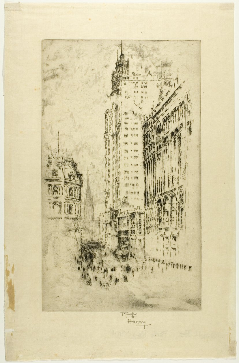 Park Row av Joseph Pennell