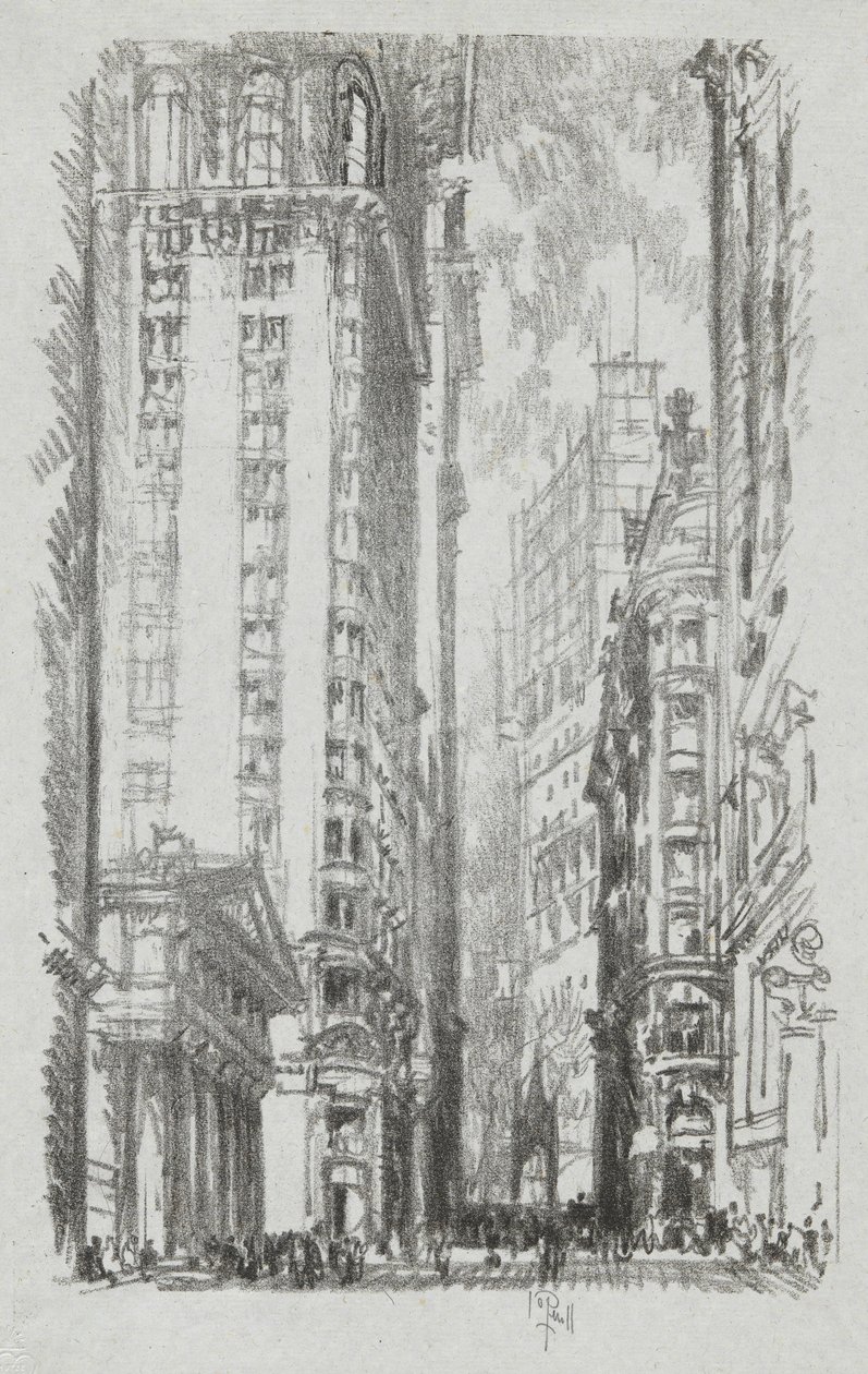 Pine Street, #6 i Iconophile Club Collection av Joseph Pennell