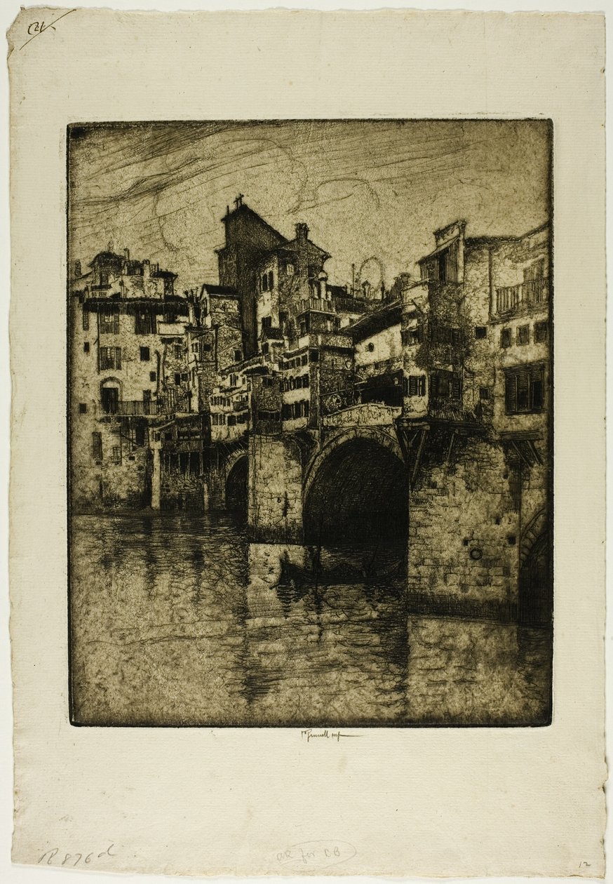 Ponte Vecchio, Firenze av Joseph Pennell