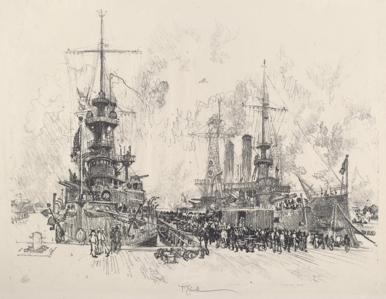 Klar for tjeneste igjen av Joseph Pennell
