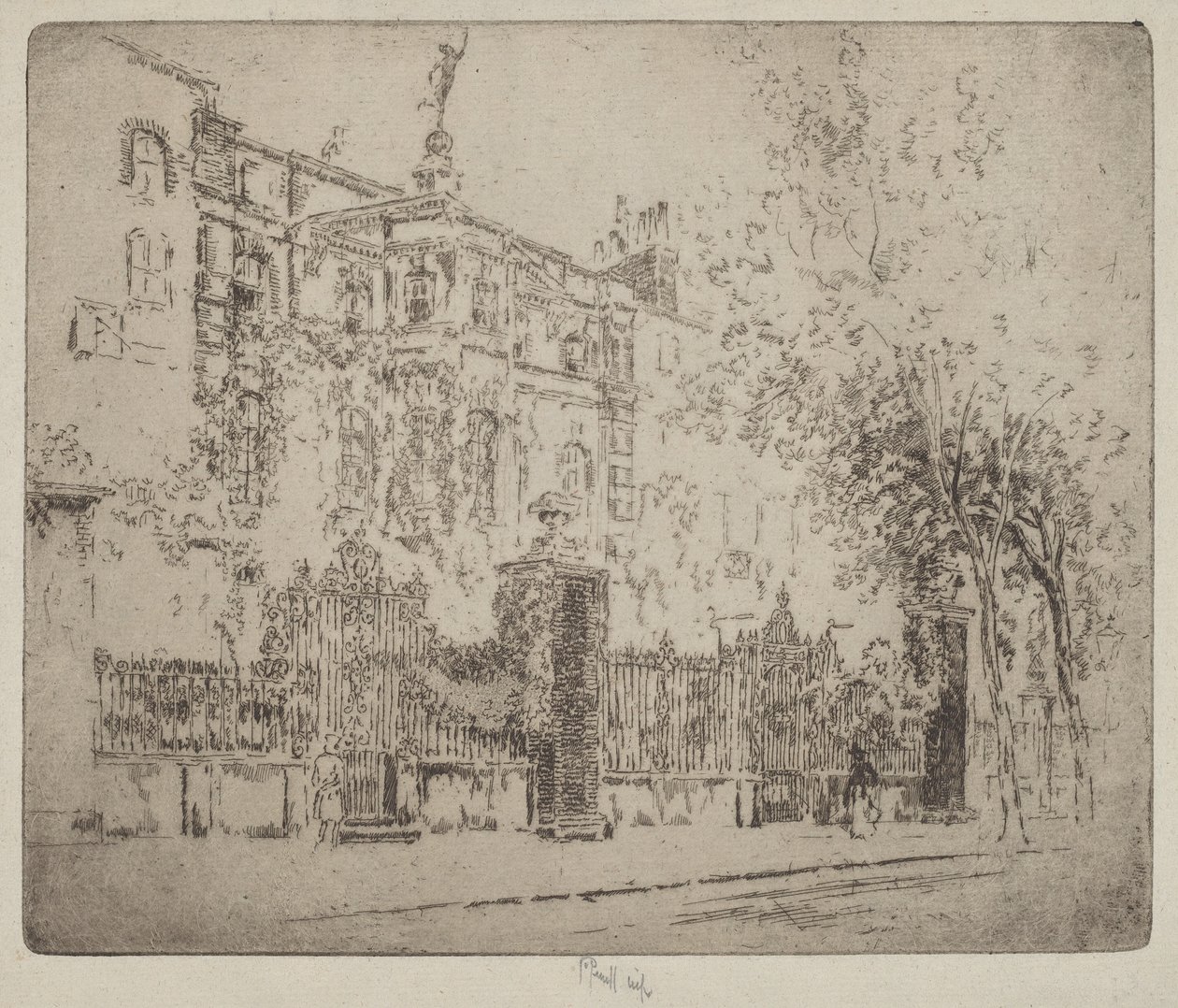 Rossettis hus av Joseph Pennell
