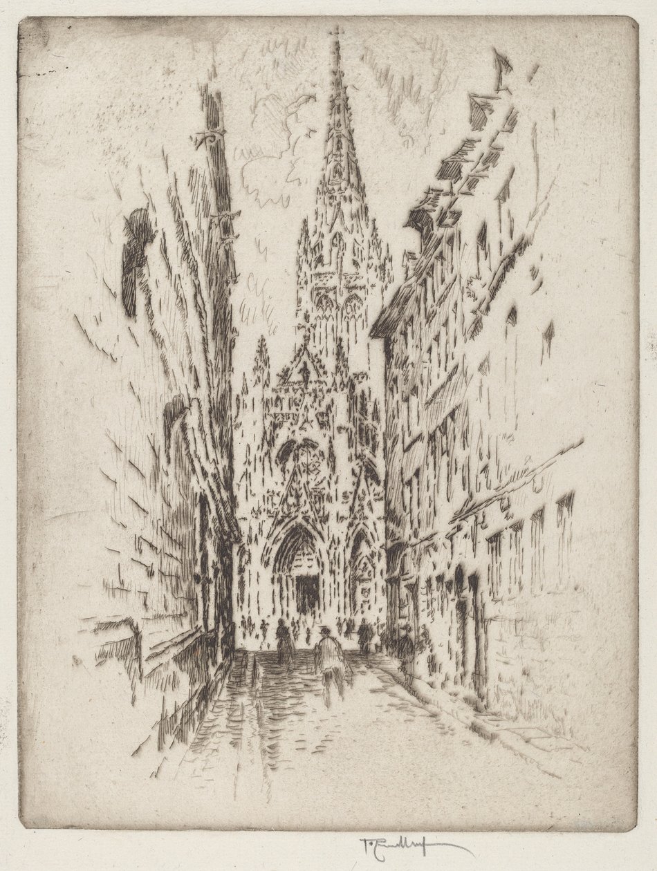 San Maclou, Rouen av Joseph Pennell