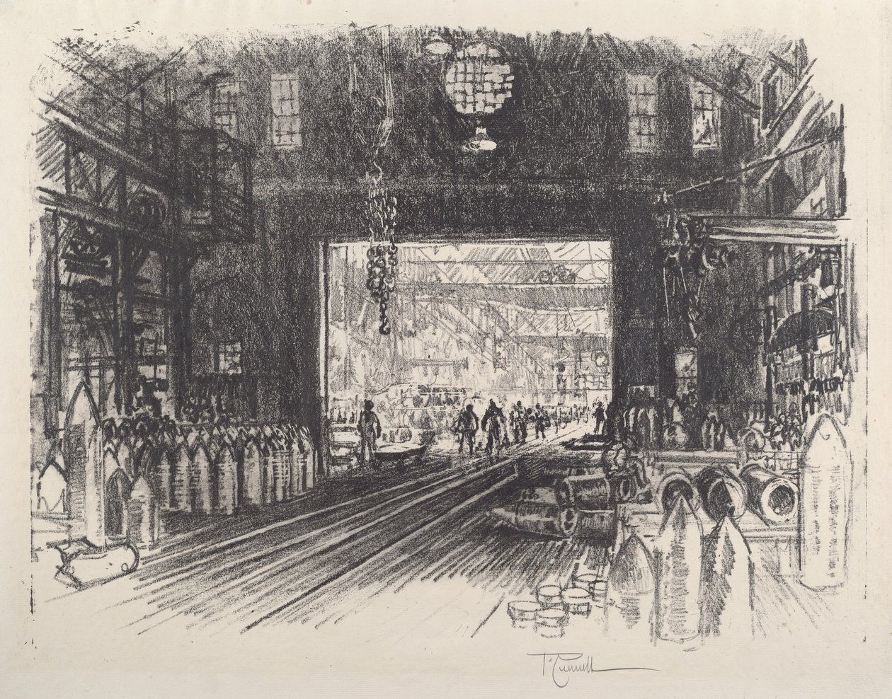 Granatfabrikk, nr. II av Joseph Pennell