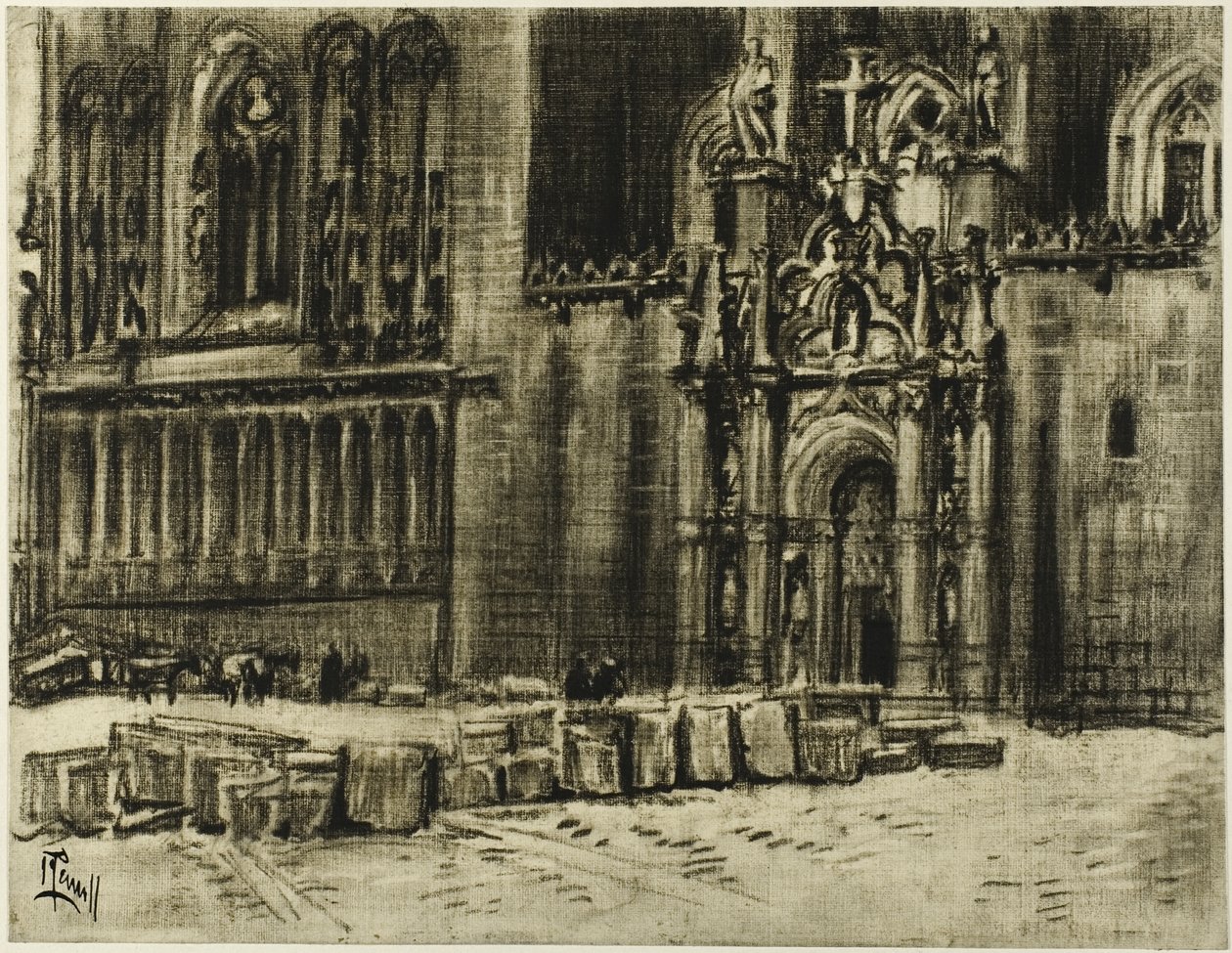 St. Juan de los Reyes, døren og kjedene av Joseph Pennell