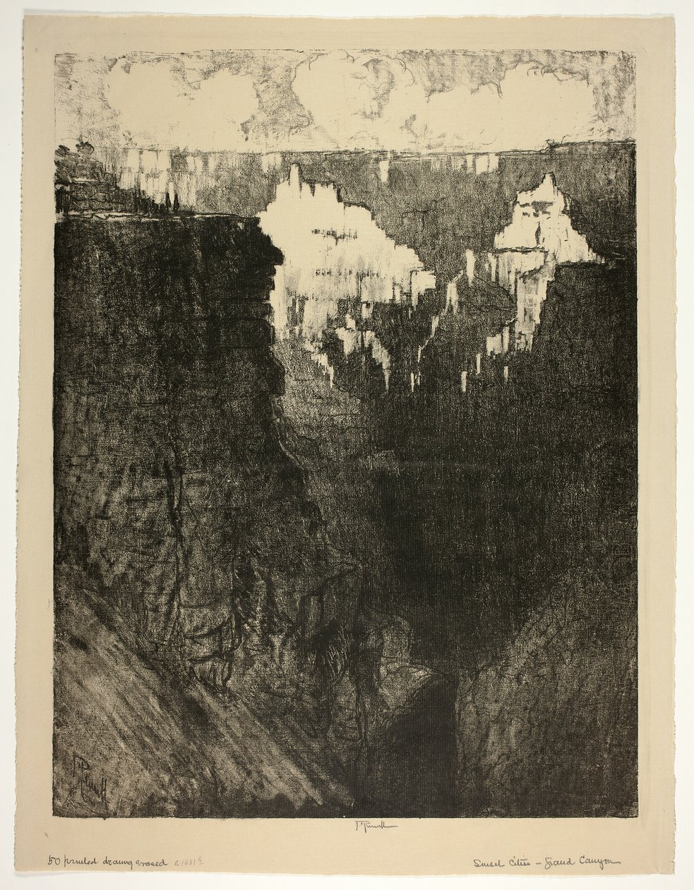 Sunset Cities, i Grand Canyon av Joseph Pennell