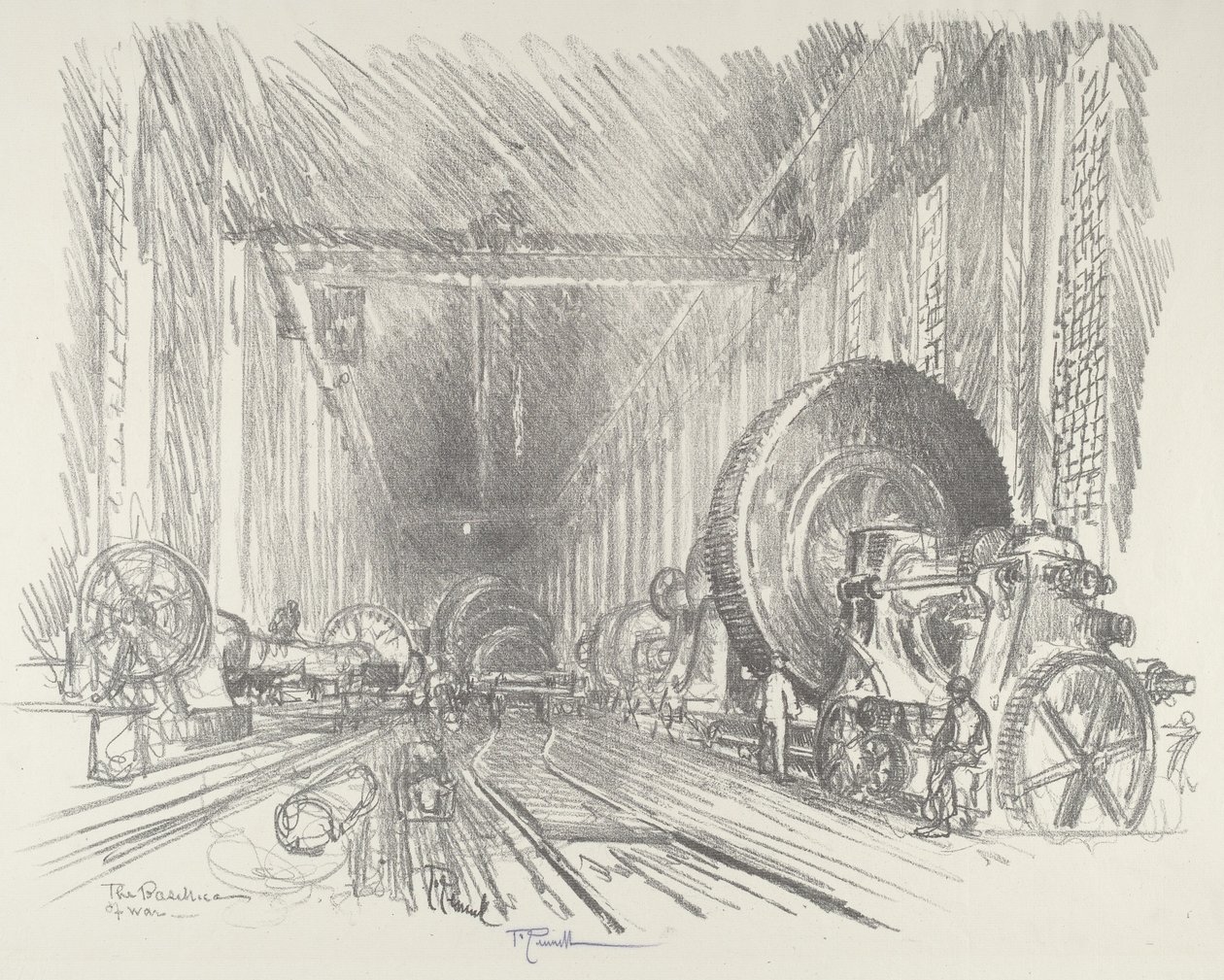 Krigsbasilikaen, 1916. av Joseph Pennell
