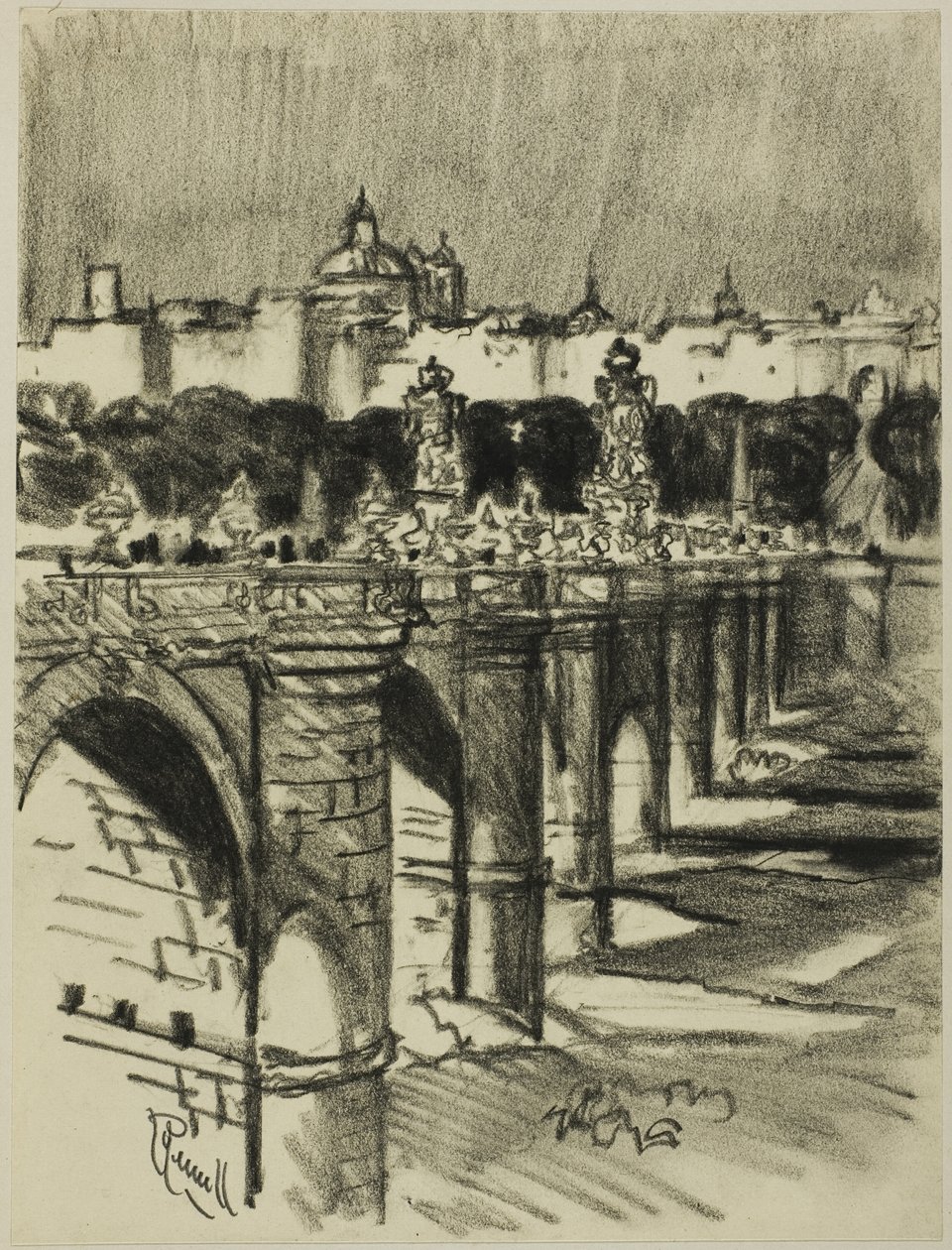 Broen i Toledo, Madrid av Joseph Pennell
