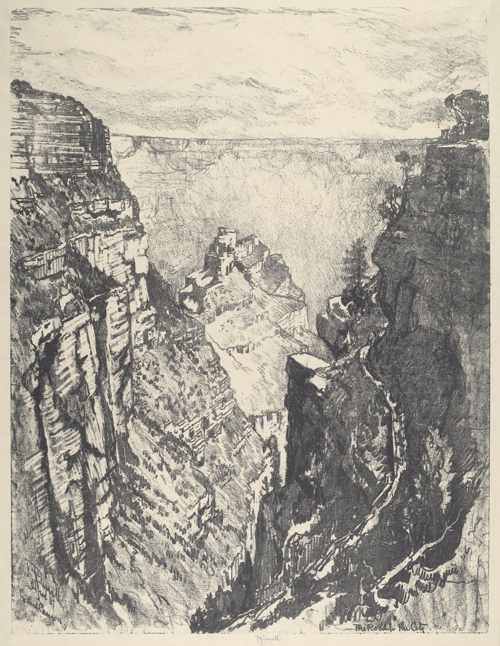 The Bright Angel Trail av Joseph Pennell