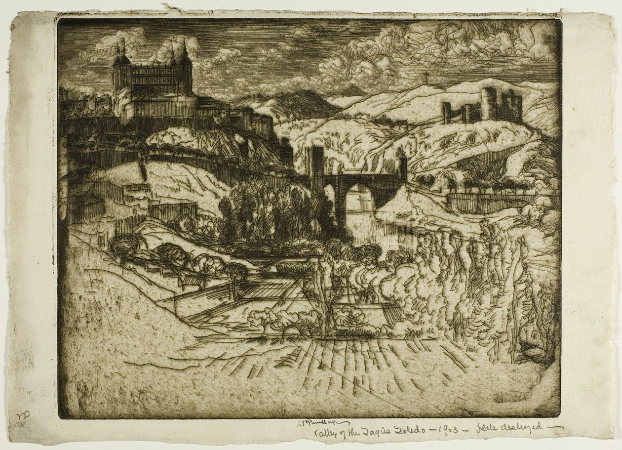 Slottene, Toledo av Joseph Pennell