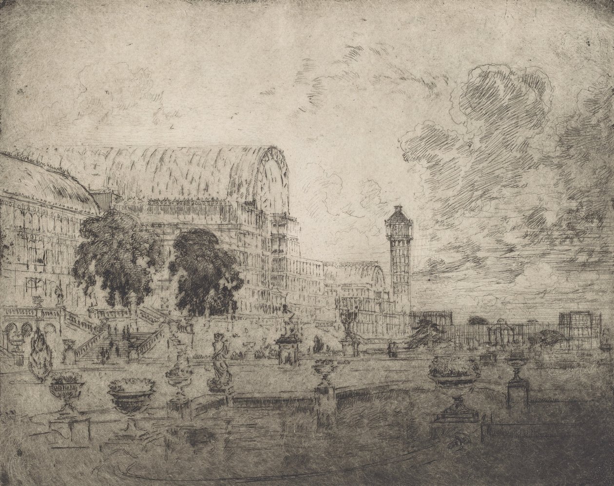 Krystallpalasset, 1905. av Joseph Pennell
