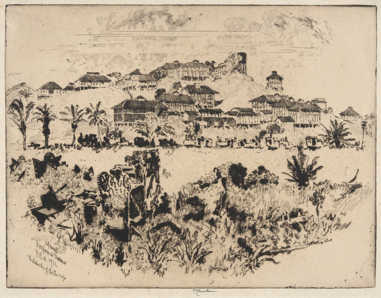 Debacle of De Lesseps av Joseph Pennell