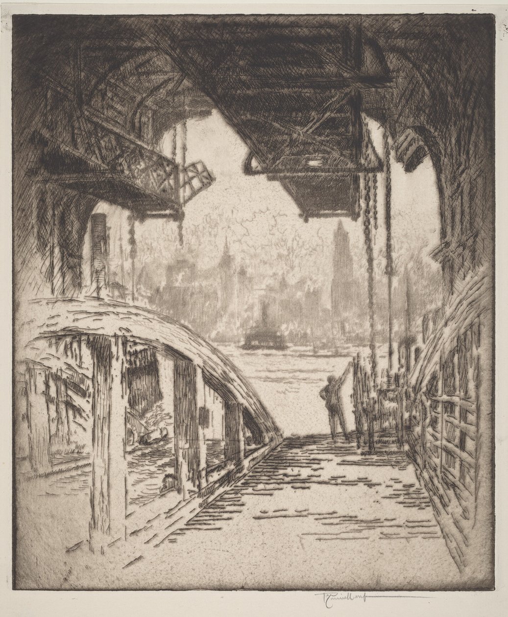 Ferjehuset av Joseph Pennell