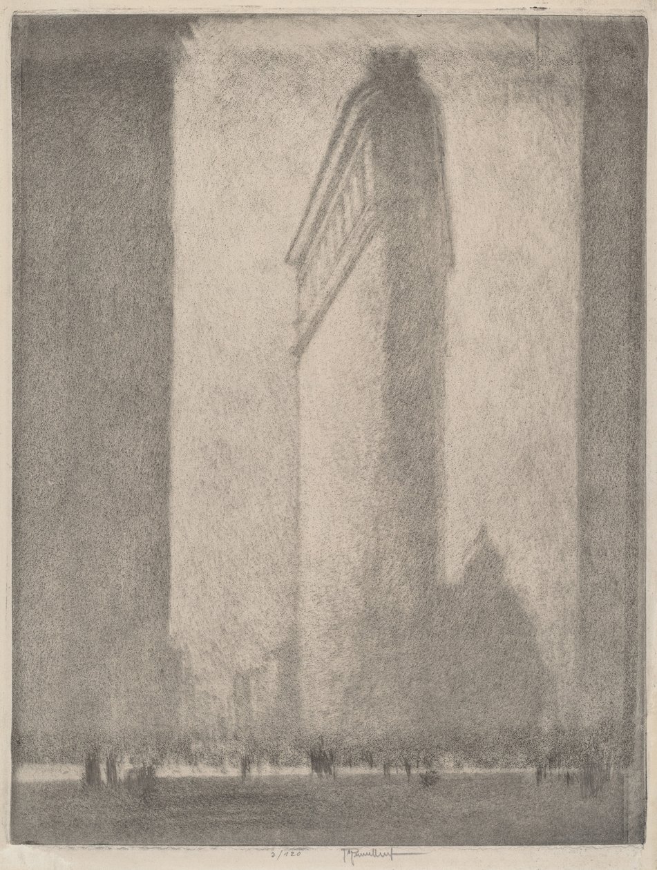 The Flat Iron New York av Joseph Pennell