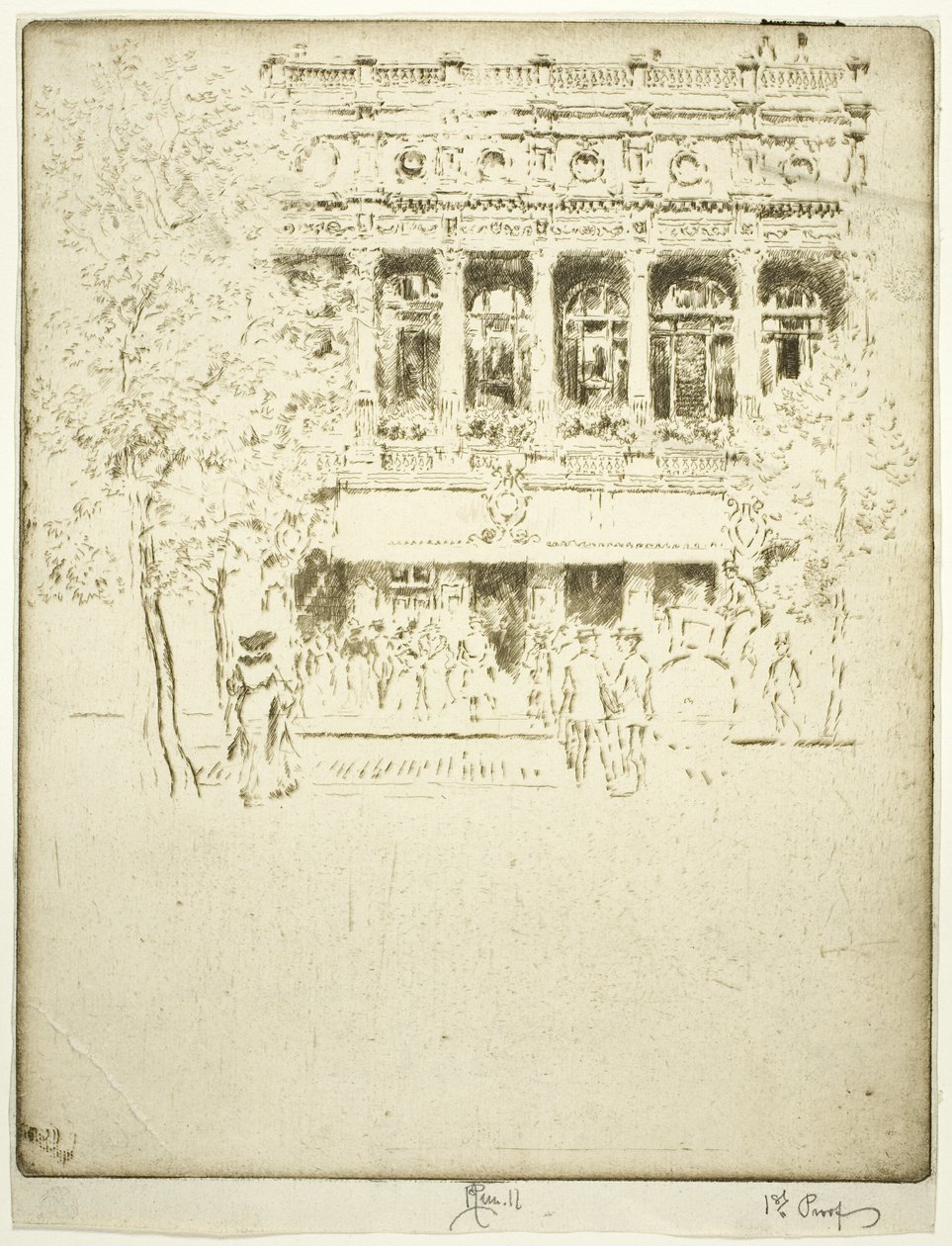 Garrick Theatre av Joseph Pennell