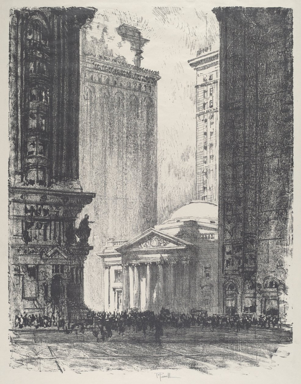 The Girard Trust Company av Joseph Pennell