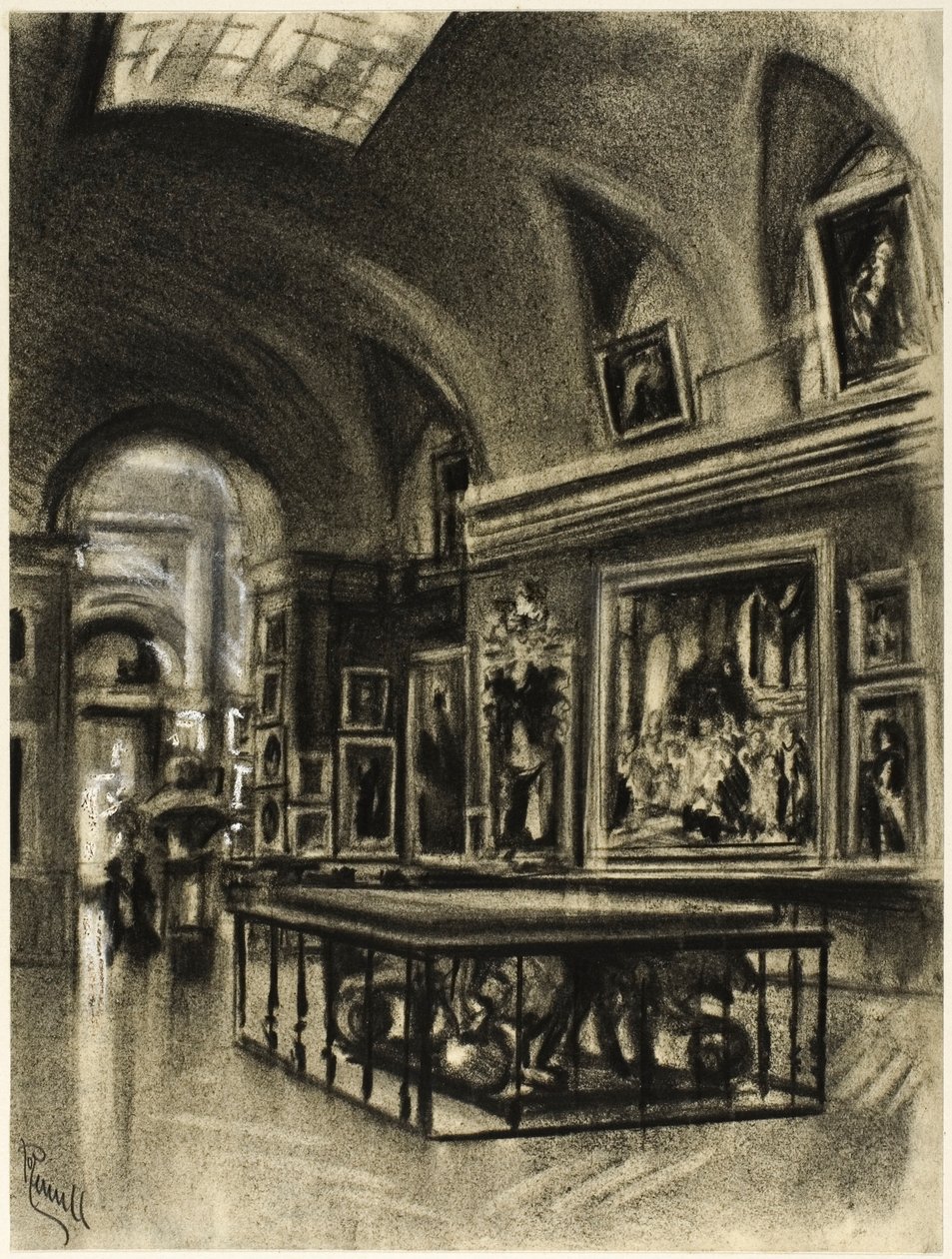 Det store galleriet på Prado av Joseph Pennell