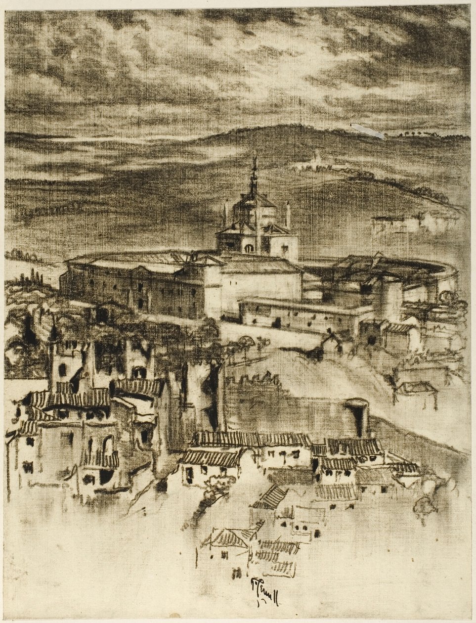 Hospice of Saint John, Toledo av Joseph Pennell