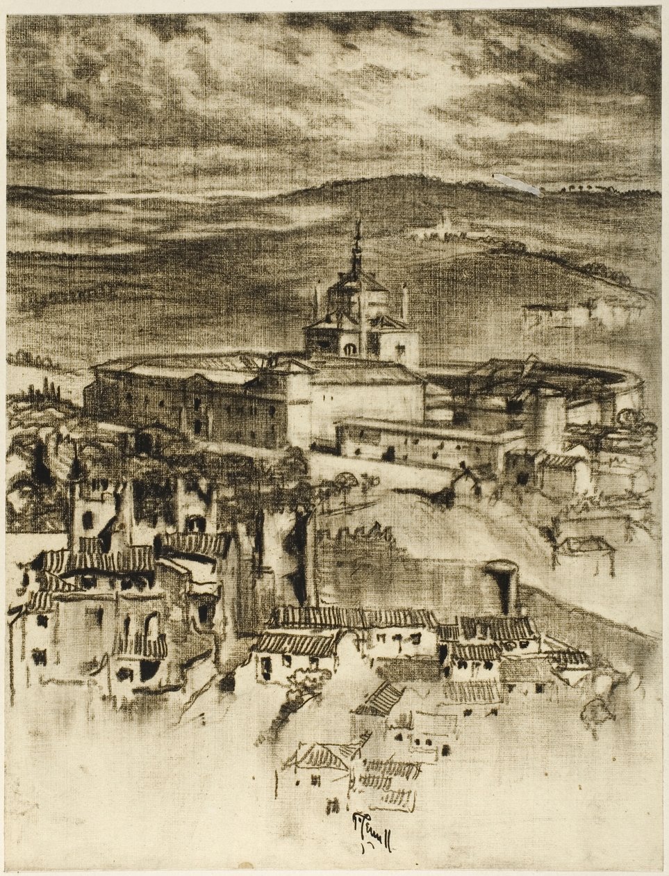Hospice of Saint John, Toledo av Joseph Pennell