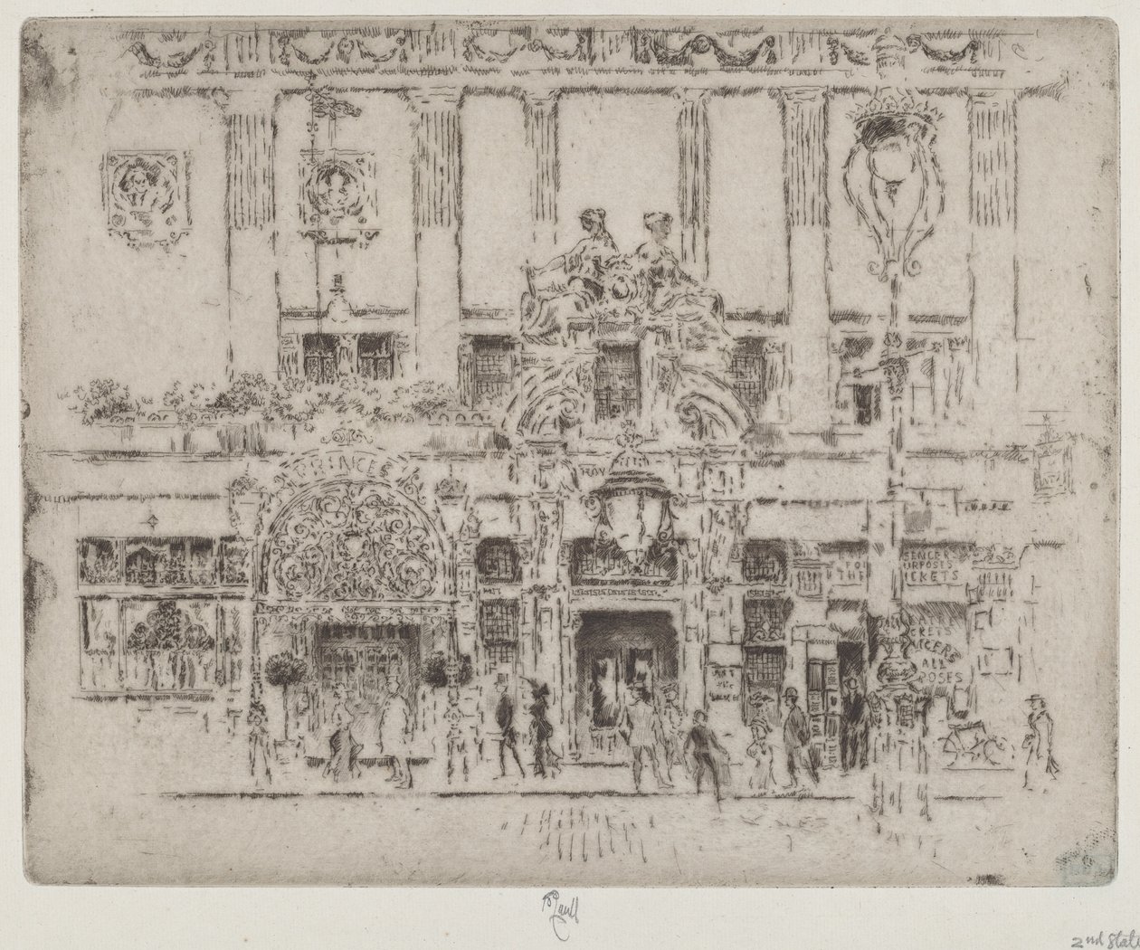 Instituttet, Piccadilly av Joseph Pennell