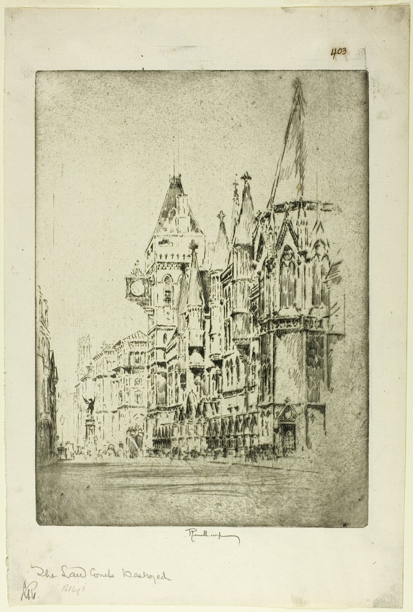 Lovdomstolene av Joseph Pennell