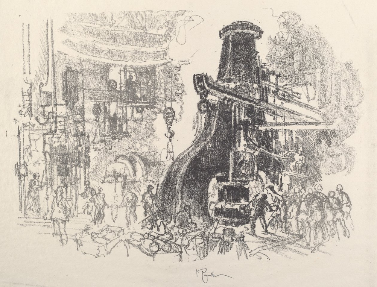 The Little Men of the Big Hammer av Joseph Pennell