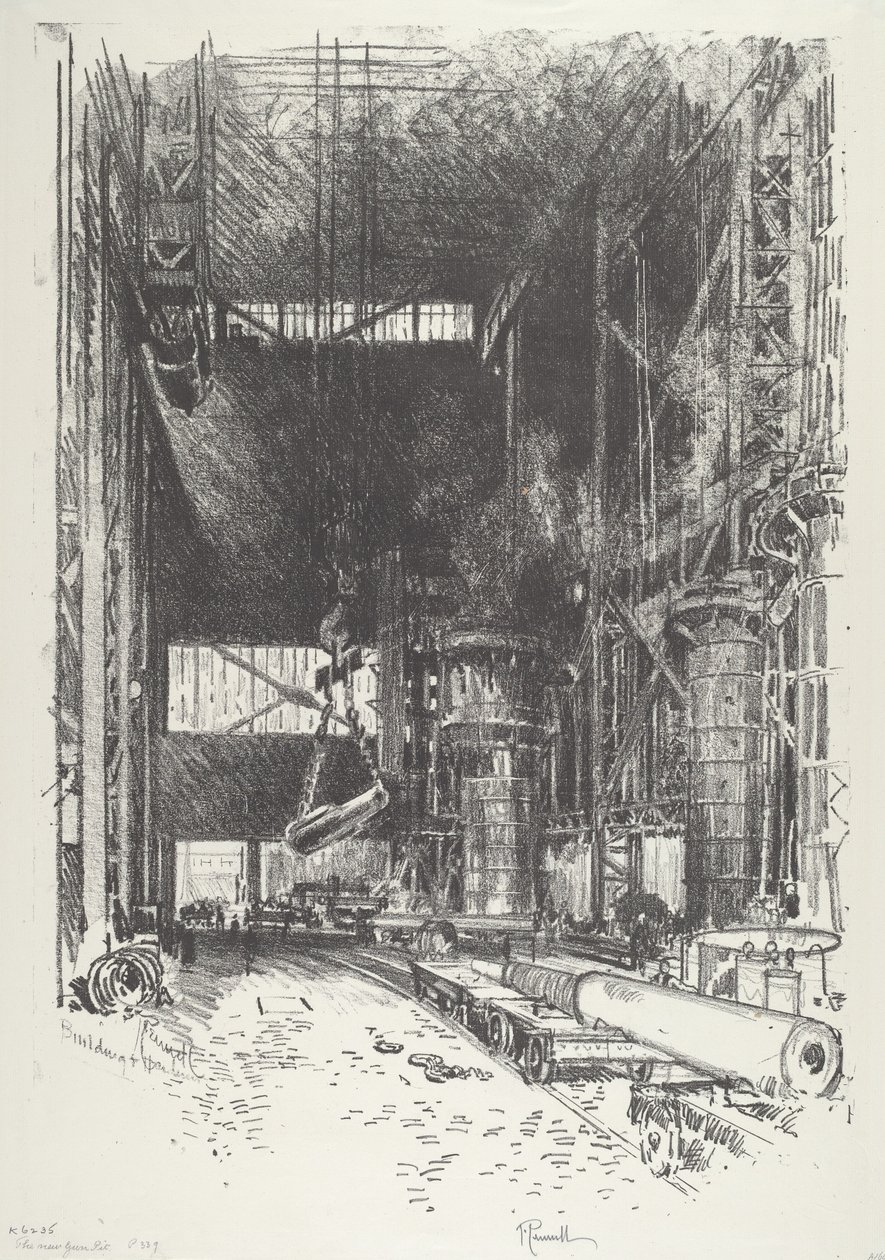 The New Gun-Pit av Joseph Pennell