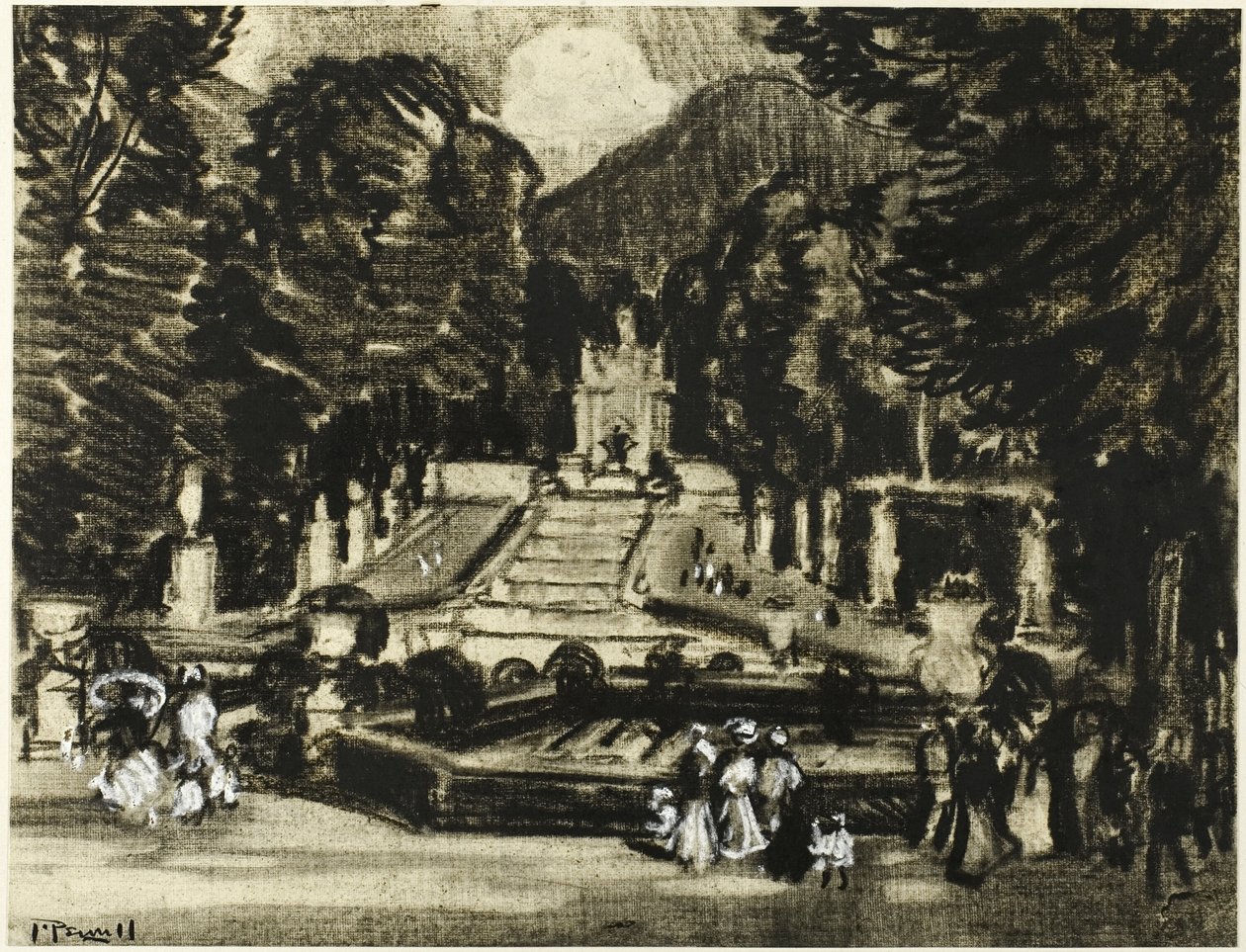 Parken, La Granga av Joseph Pennell