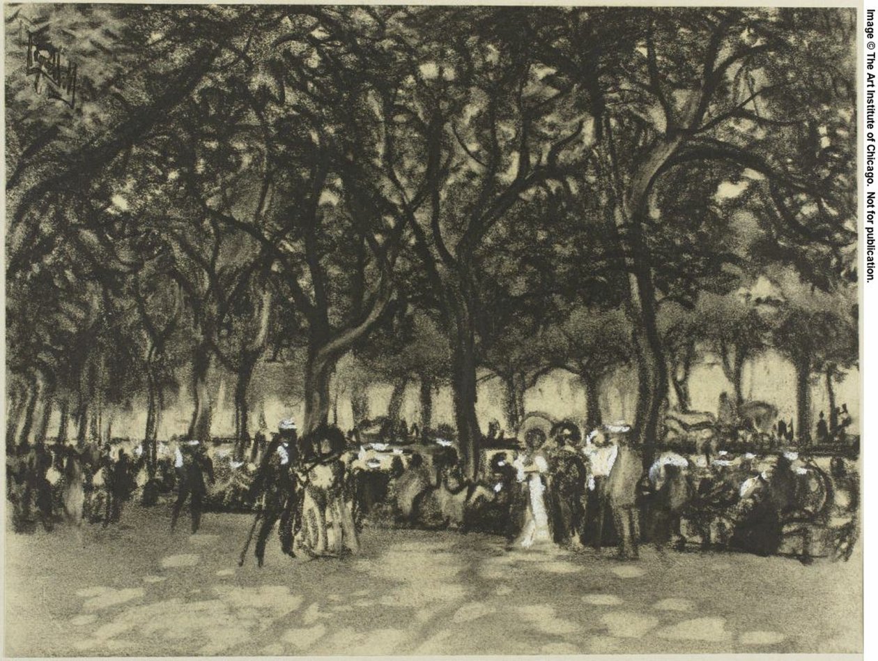 Promenadene i Madrid av Joseph Pennell