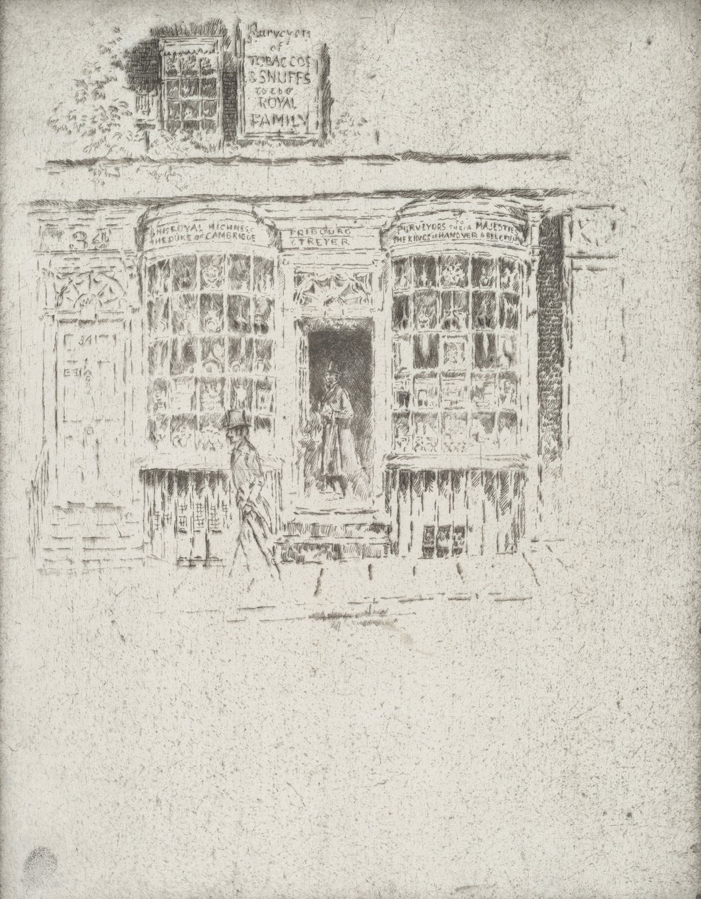 Tobakksbutikken, 1903. av Joseph Pennell