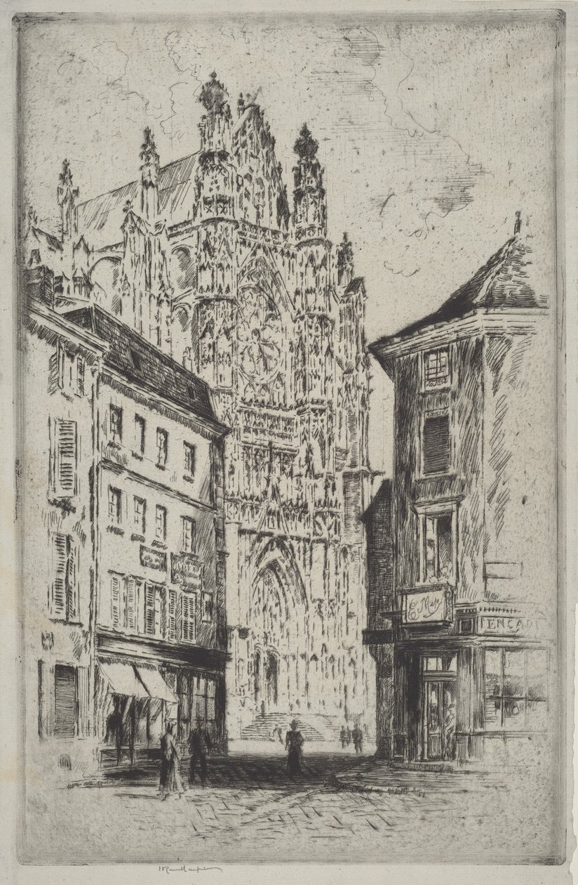 Tverrskipet, Beauvais av Joseph Pennell