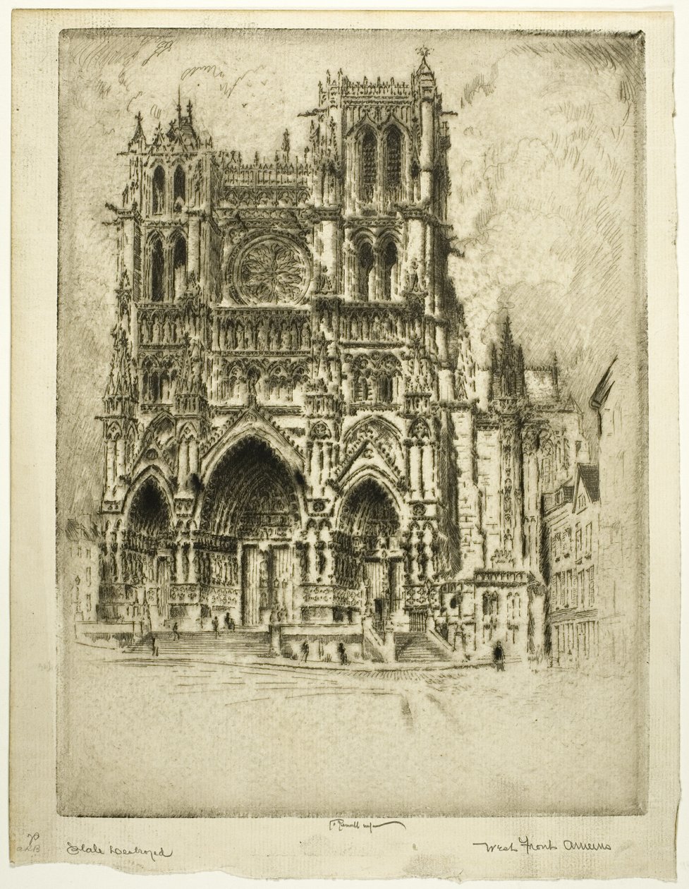 Vestfronten, Amiens av Joseph Pennell