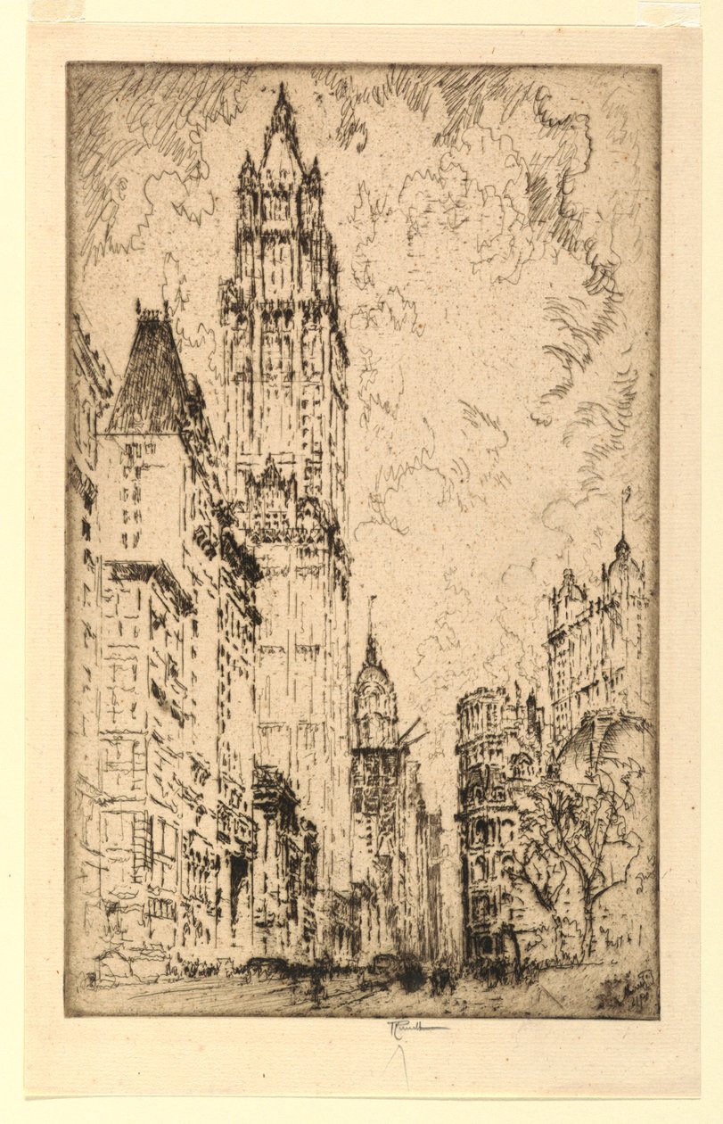 Woolworth-bygningen av Joseph Pennell