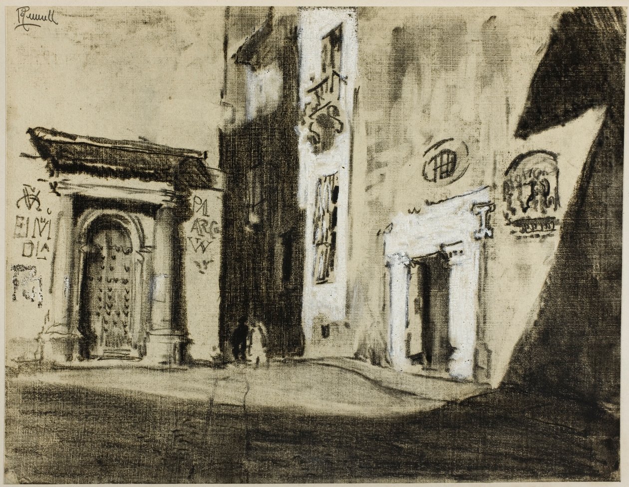 Toledo-gatene av Joseph Pennell