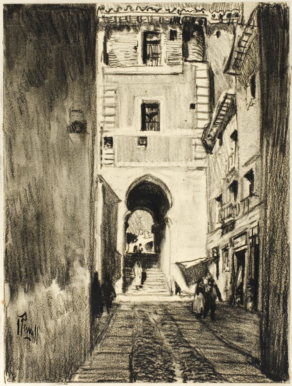 Toledo av Joseph Pennell
