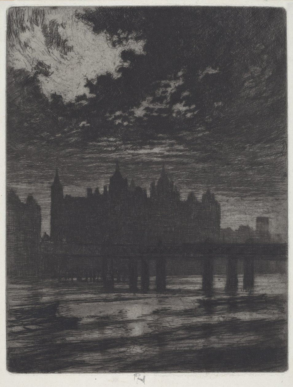 Whitehall Court av Joseph Pennell